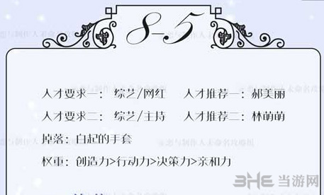 恋与制作人精英关卡8？5如何过 精英副本8？5三星攻略
